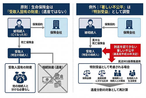 生命保険と特別受益